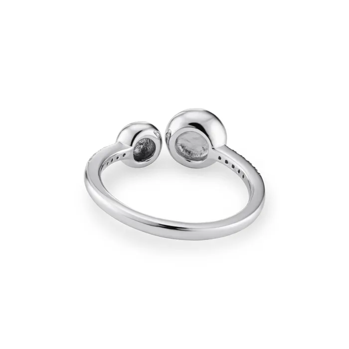 Rings EverWith Ladies Rondure Array and Sphere Memorial Ashes Ring EverWith