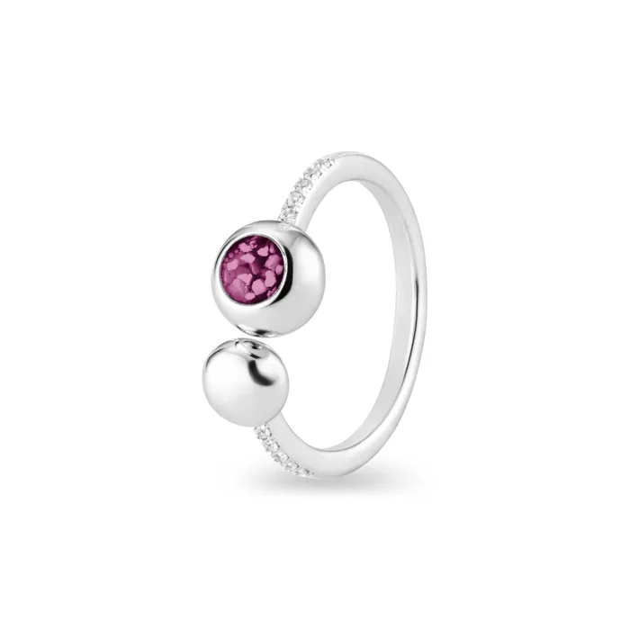 Rings EverWith Ladies Rondure Array and Sphere Memorial Ashes Ring EverWith