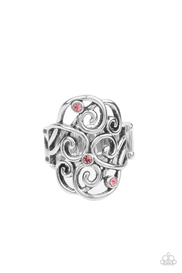 Rings FRILL Out Pink Ring Jewelry By Bretta Paparazzi Accessories