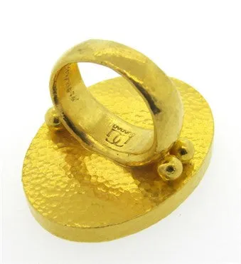 Rings Gurhan 24k Gold Blackened Silver Diamond Ring Gurhan