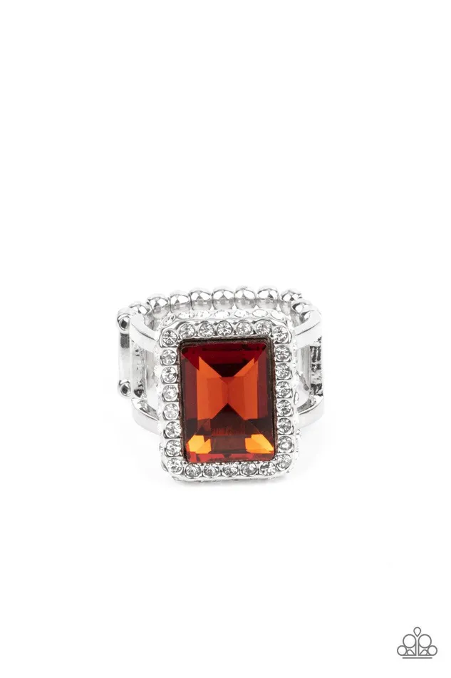 Rings Paparazzi Accessories Glamorously Glitzy Brown Ring Jewelry by Bretta