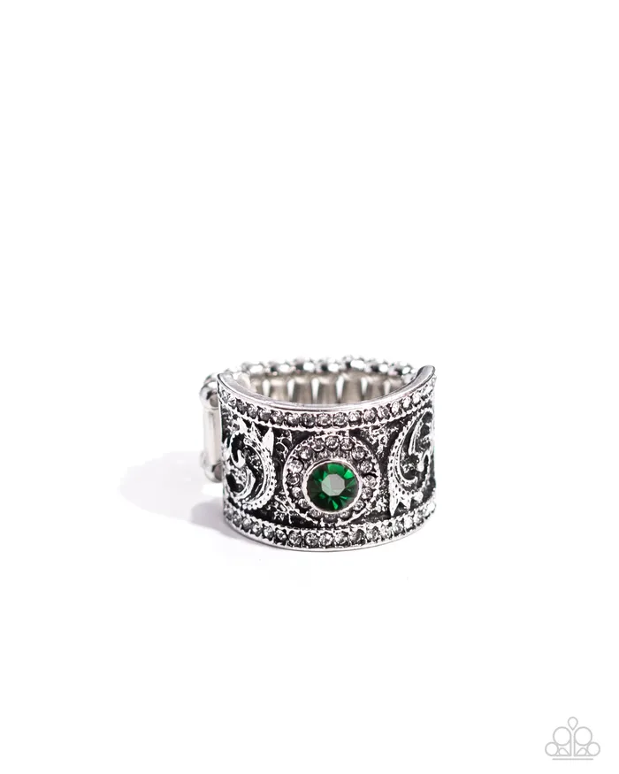 Rings Paparazzi Accessories Imperial Intentions Green Ring Jewelry by Bretta