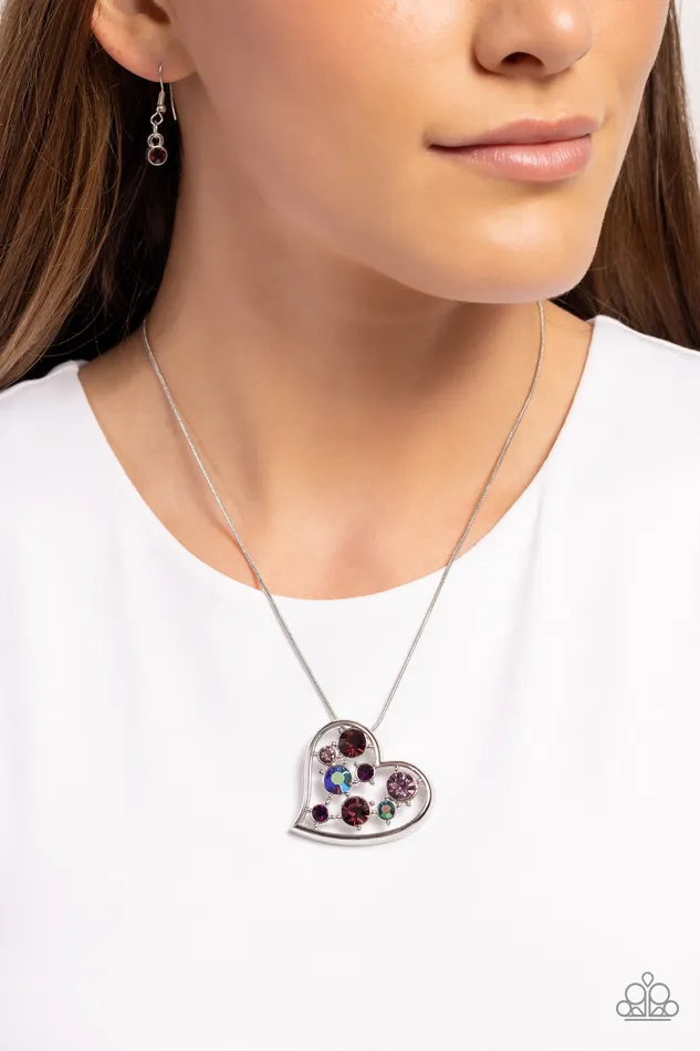 Romantic Recognition Purple Necklace Jewelry by Bretta Paparazzi Accessories Necklaces Romantic Recognition Purple Necklace Jewelry by Bretta Paparazzi Accessories Necklaces