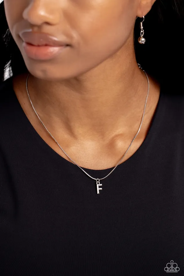 Seize the Initial Silver F Necklace Jewelry by Bretta Paparazzi Accessories Necklaces Seize the Initial Silver F Necklace Jewelry by Bretta Paparazzi Accessories Necklaces
