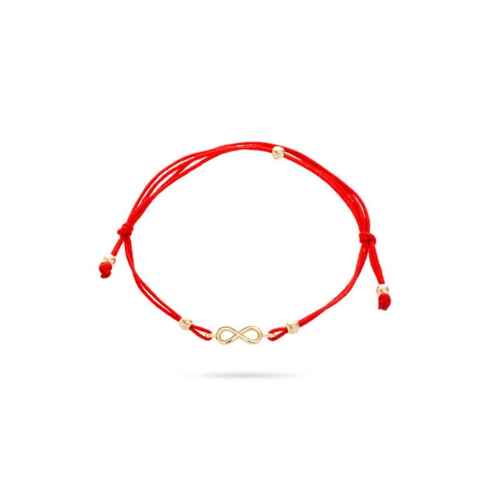 Senso Kids Bracelets Childrens gold bracelet with red thread and infinity symbol Senso Kids Infinity Senso Kids Bracelets Childrens gold bracelet with red thread and infinity symbol Senso Kids Infinity