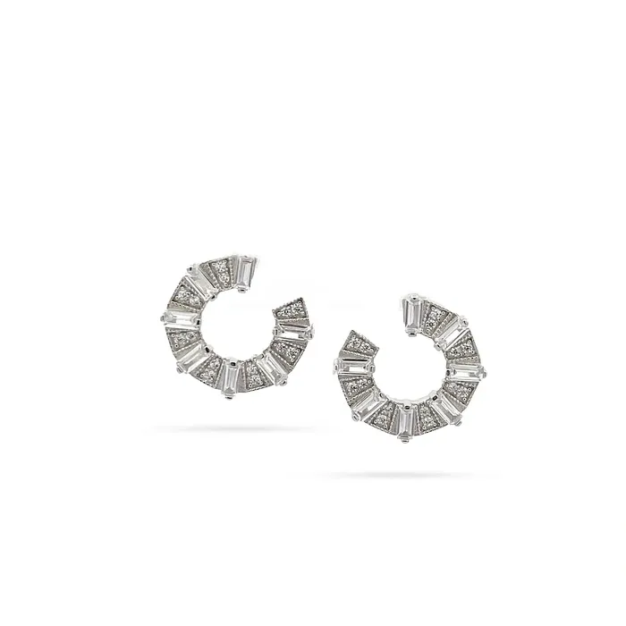 Senso Silver Earrings Womens silver earrings Senso Silver with a round design and zirconia Senso Silver Earrings Womens silver earrings Senso Silver with a round design and zirconia