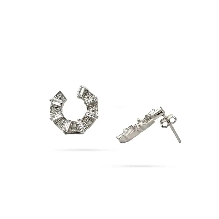 Senso Silver Earrings Womens silver earrings Senso Silver with a round design and zirconia