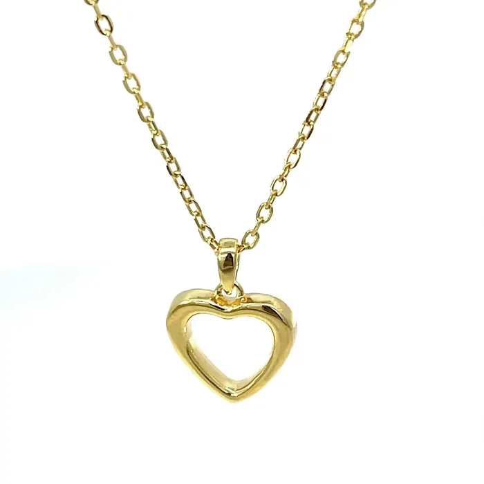 Senso Silver Necklaces Womens necklace Senso Silver with gold plating and heart pendant