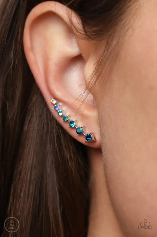 STARLIGHT Show Blue Earrings Jewelry by Bretta Paparazzi Accessories Earrings