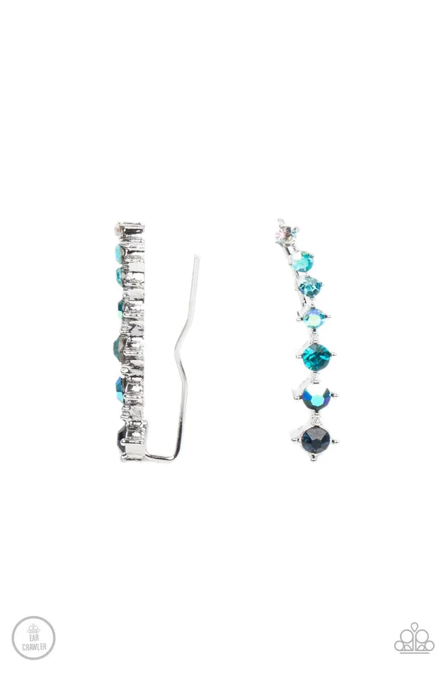STARLIGHT Show Blue Earrings Jewelry by Bretta Paparazzi Accessories Earrings