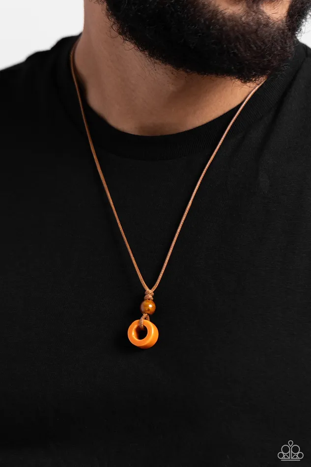 Sunset Sabbatical Orange Necklace Jewelry by Bretta Paparazzi Accessories Necklaces