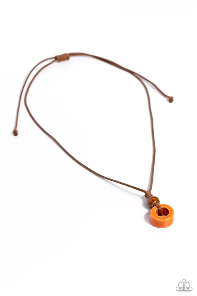 Sunset Sabbatical Orange Necklace Jewelry by Bretta Paparazzi Accessories Necklaces