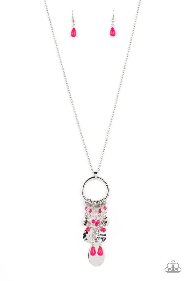 Totally Trolling Pink Necklace Jewelry by Bretta Paparazzi Accessories Necklaces