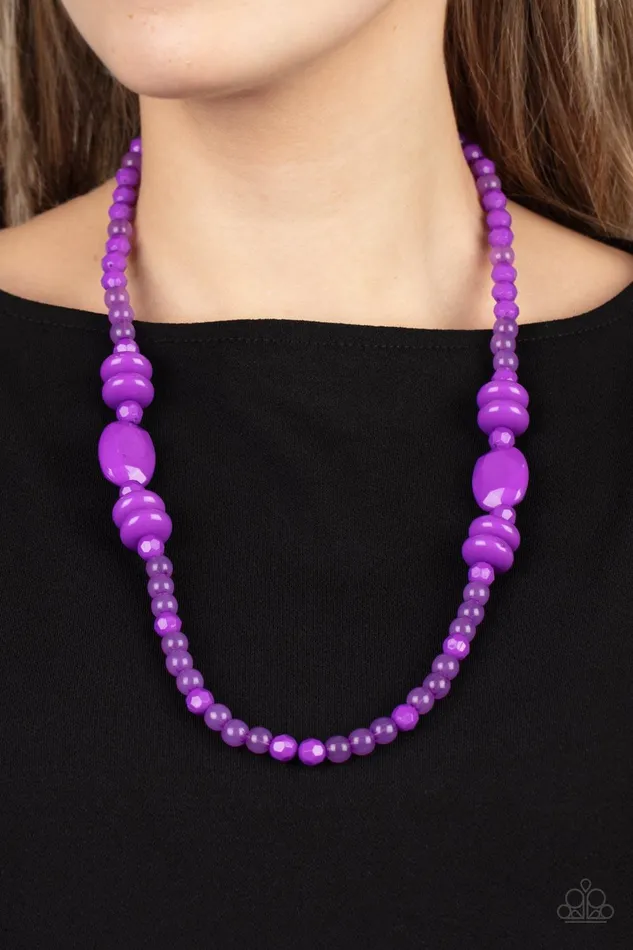 Tropical Tourist Purple Necklace Jewelry by Bretta Paparazzi Accessories Necklaces Tropical Tourist Purple Necklace Jewelry by Bretta Paparazzi Accessories Necklaces