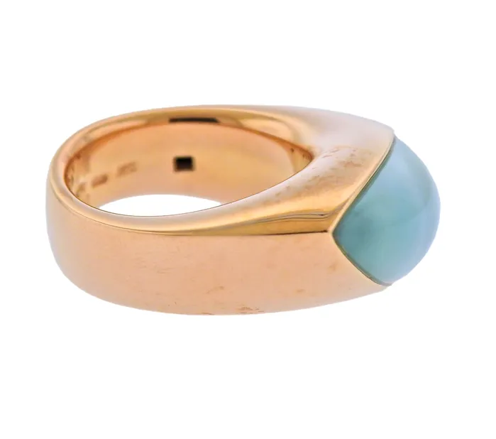 Vhernier Fuseau Mother of Pearl Crystal Rose Gold Ring Vhernier Rings