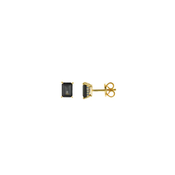 Womens Silver Gold Plated Dark Green Tourmaline Screw On Earrings Salvatore Plata Earrings Womens Silver Gold Plated Dark Green Tourmaline Screw On Earrings Salvatore Plata Earrings