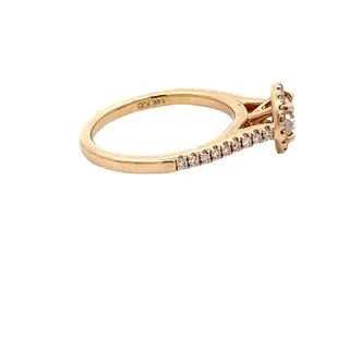 YaninaCo Jewelry Rings Round Halo Diamond Ring