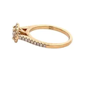 YaninaCo Jewelry Rings Round Halo Diamond Ring