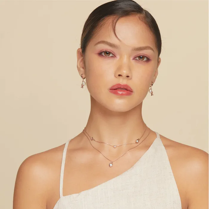 acemijewelry Earrings Eiffel Pearl Hoop