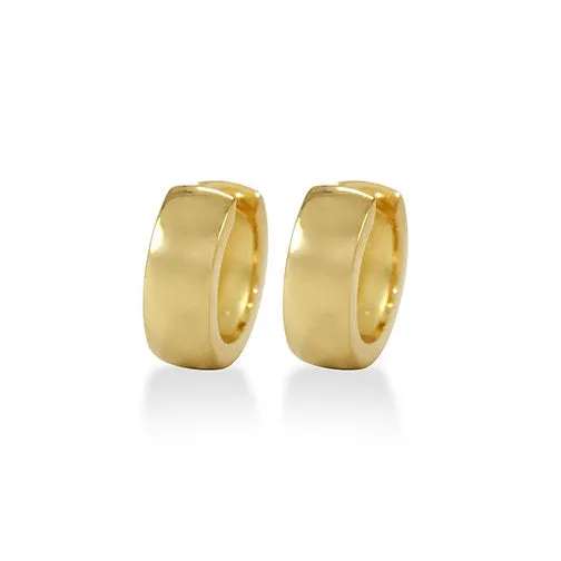 Breunig Earrings 14k Yellow Gold Chunky Huggie Earrings I7987