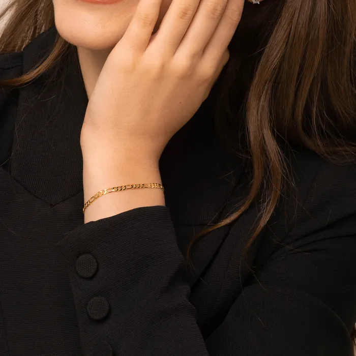 Camile Stone Bracelets Classic Figaro Chain Bracelet Camile Stone Bracelets Classic Figaro Chain Bracelet