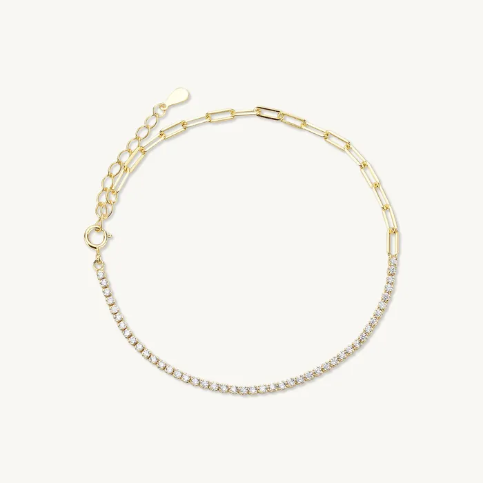 Camile Stone Bracelets Tennis Link Chain Bracelet