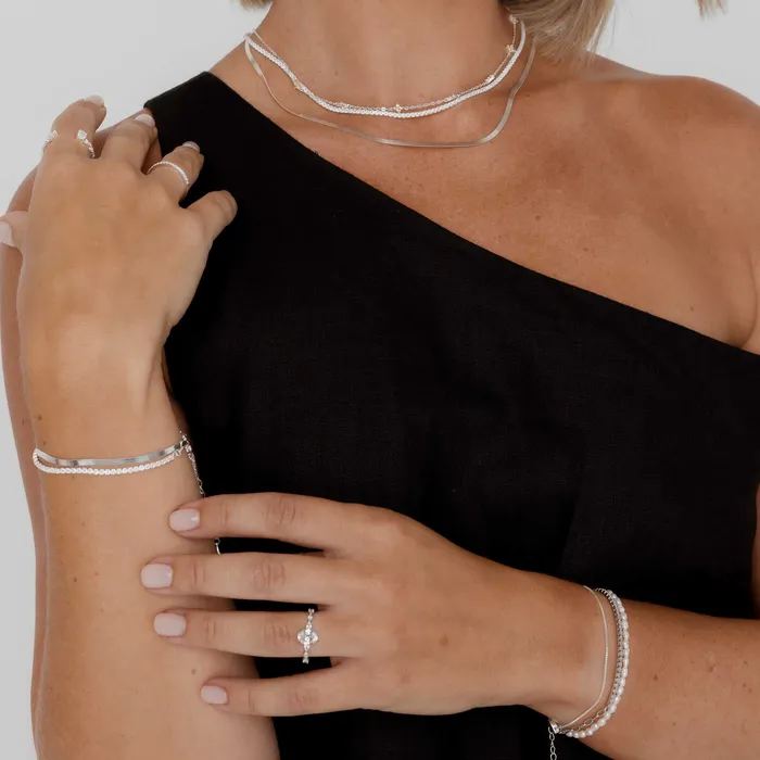 Camile Stone Bracelets Tennis Link Chain Bracelet