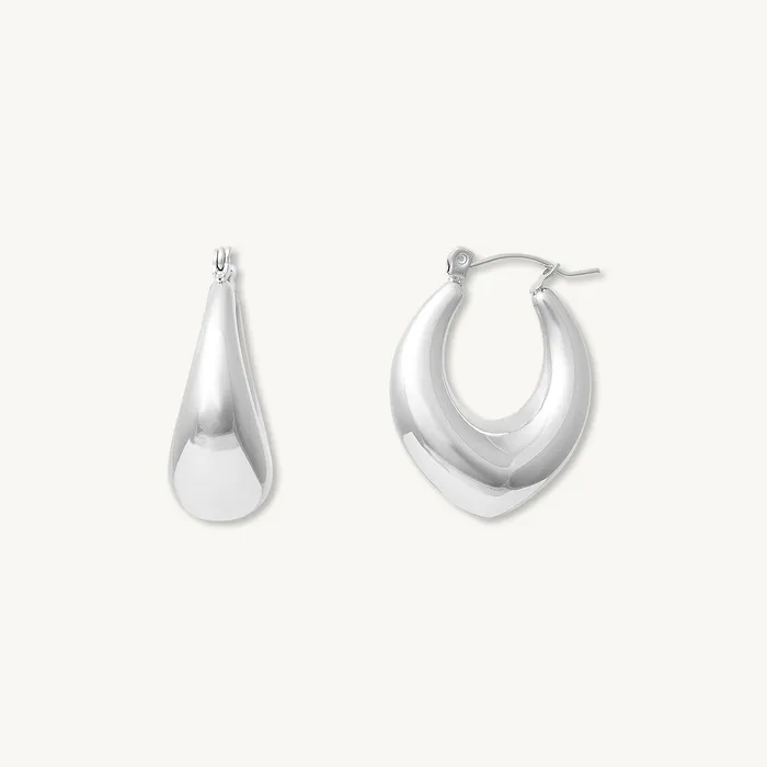 Camile Stone Earrings Odette Hoop Earrings