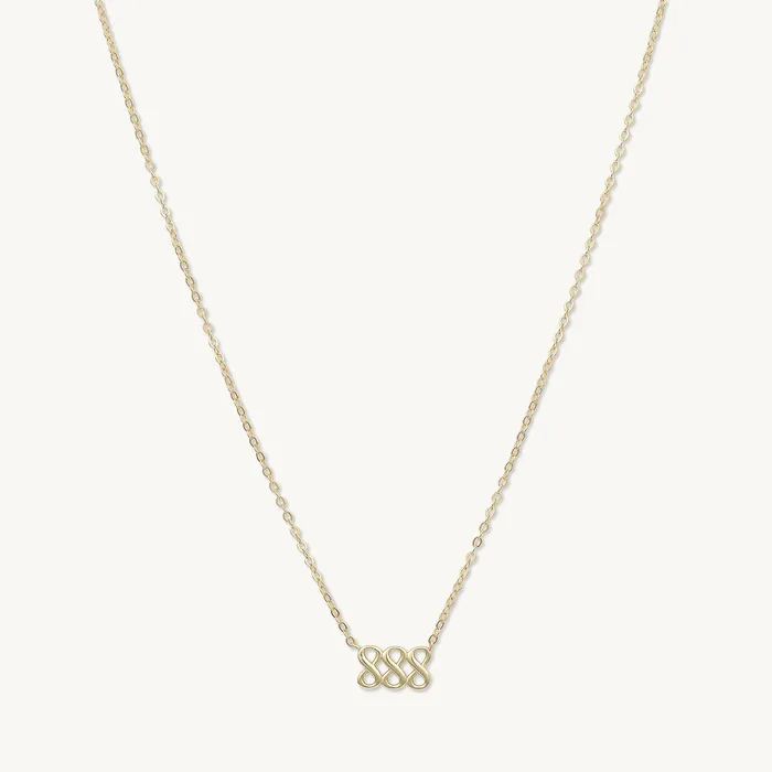 Camile Stone Necklaces 888 Angel Number Pendant Necklace