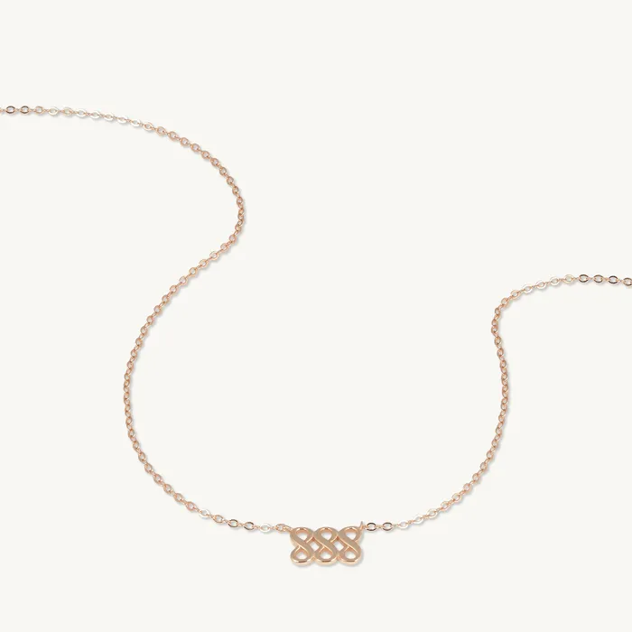 Camile Stone Necklaces 888 Angel Number Pendant Necklace