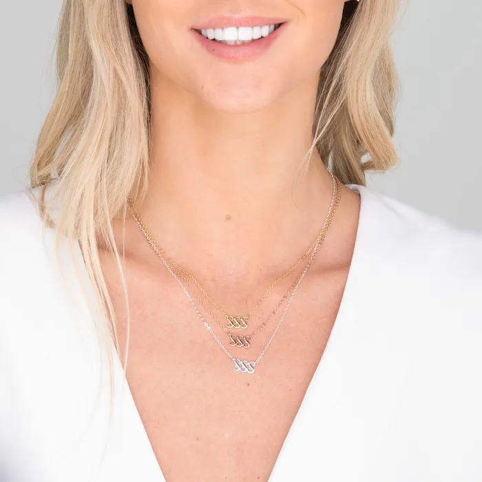 Camile Stone Necklaces 888 Angel Number Pendant Necklace