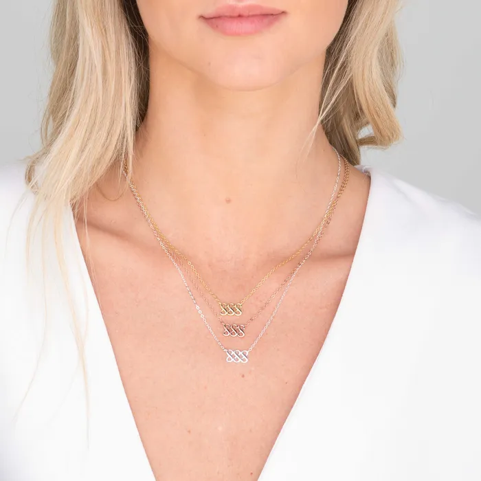 Camile Stone Necklaces 888 Angel Number Pendant Necklace