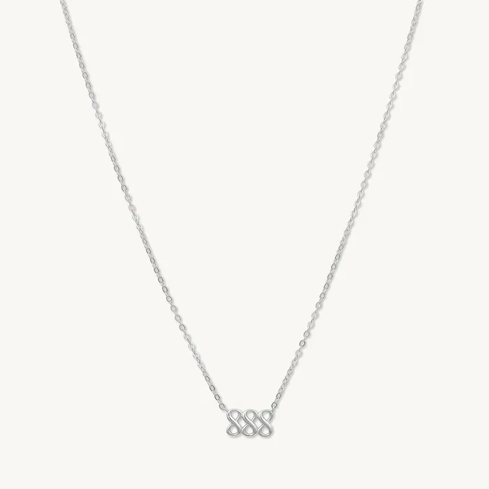 Camile Stone Necklaces 888 Angel Number Pendant Necklace
