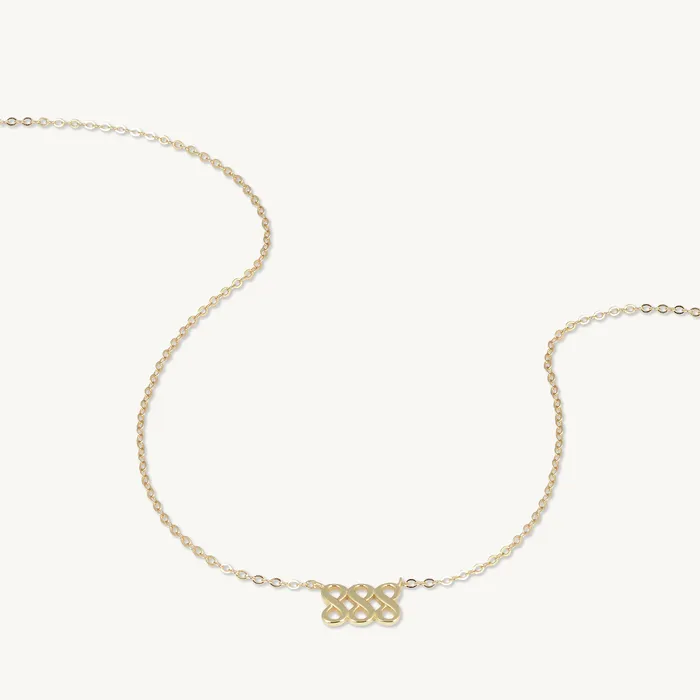 Camile Stone Necklaces 888 Angel Number Pendant Necklace
