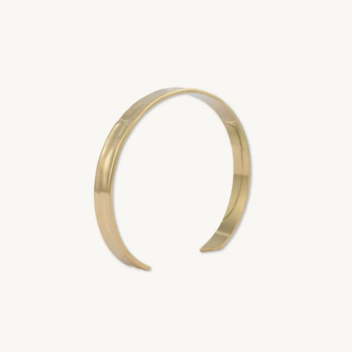 Camile Stone Unisex Ripple Cuff Bangle Bracelet Bracelets