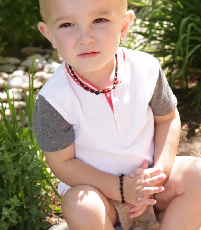 Cherished Moments Jewelry Amber Teething Bracelet for Teething Babies and Toddlers Dark Cognac Bracelets