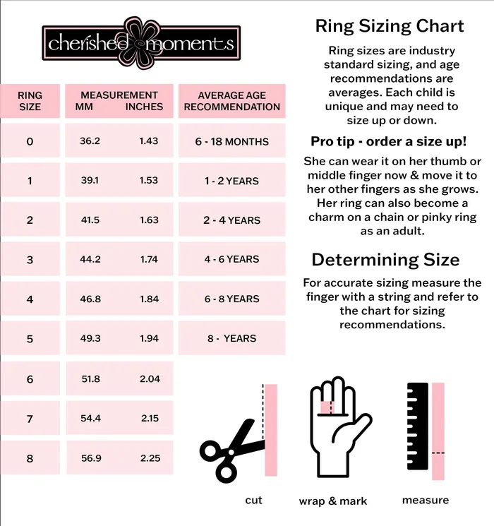 Cherished Moments Rings Sterling Silver Baby Ring with Twisted Band and Clear CZ for Girls