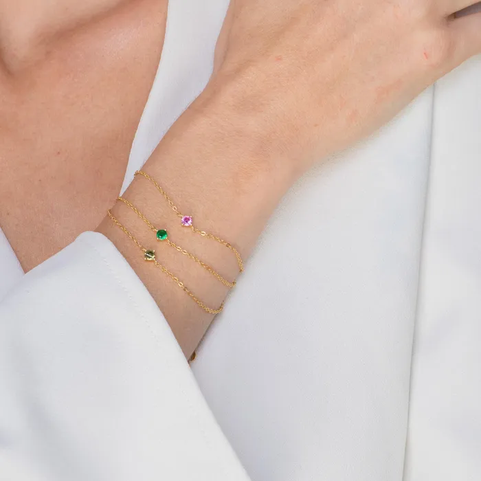 Classic Birthstone Bracelet August Camile Stone Bracelets