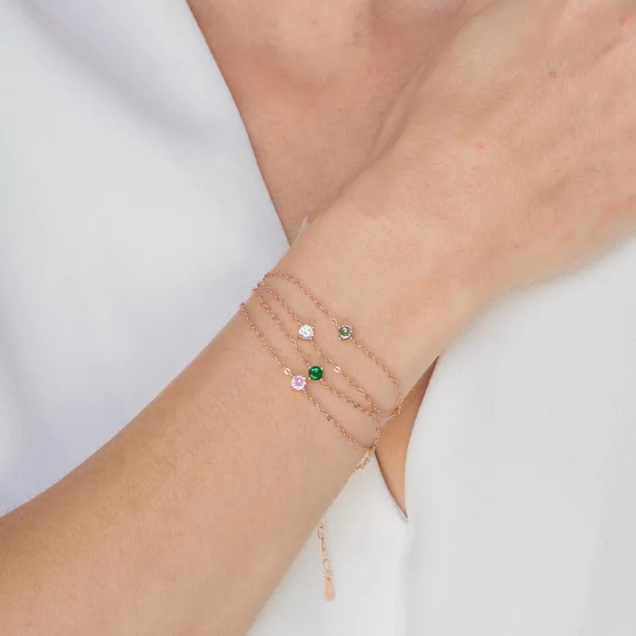 Classic Birthstone Bracelet August Camile Stone Bracelets
