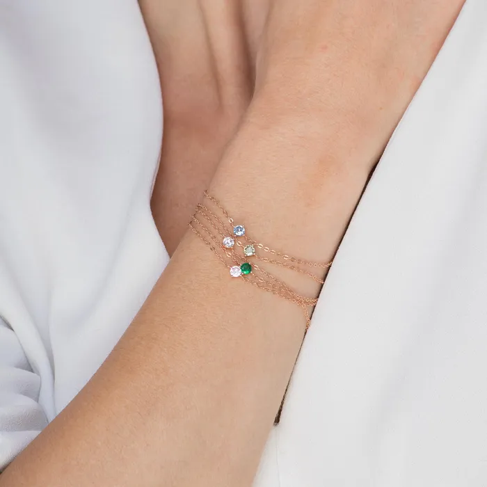Classic Birthstone Bracelet August Camile Stone Bracelets
