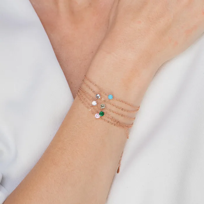 Classic Birthstone Bracelet August Camile Stone Bracelets