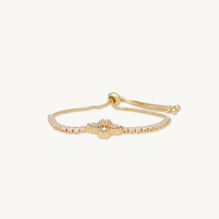 Clover Tennis Chain Bracelet Camile Stone Bracelets
