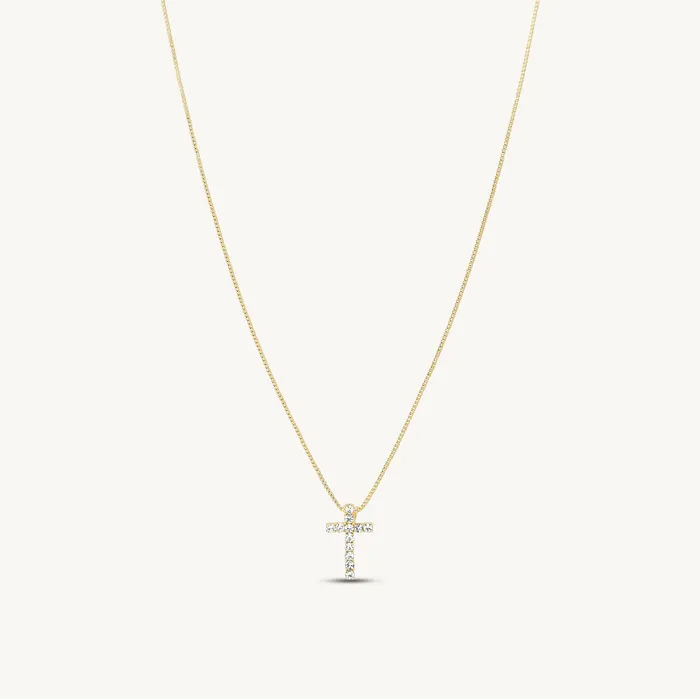 Cristina Dainty Cross Pendant Necklace Ideaure Jewelry Necklaces