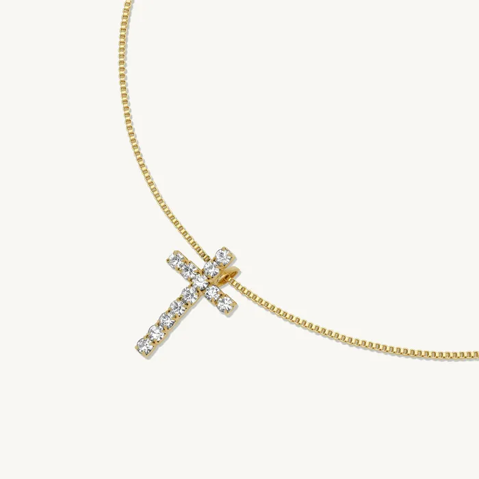 Cristina Dainty Cross Pendant Necklace Ideaure Jewelry Necklaces