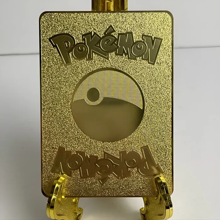 Customized Jewel PreStyled Sets Gold Plated Pokemon Collectible Cards