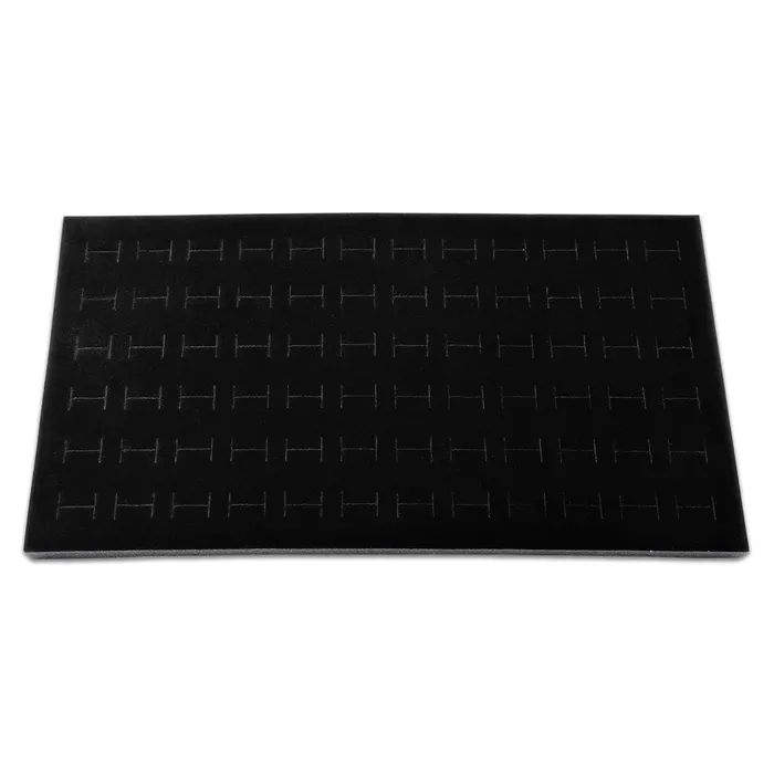 Deluxe Black Velvet Ring Foam for 72 Rings JPIDisplay Rings Deluxe Black Velvet Ring Foam for 72 Rings JPIDisplay Rings