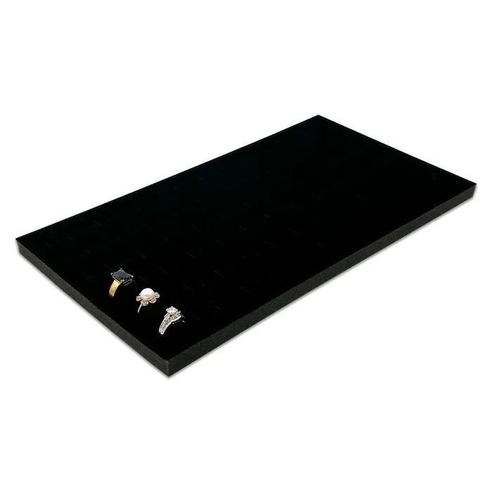 Deluxe Black Velvet Ring Foam for 72 Rings JPIDisplay Rings Deluxe Black Velvet Ring Foam for 72 Rings JPIDisplay Rings