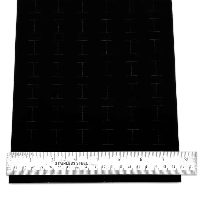 Deluxe Black Velvet Ring Foam for 72 Rings JPIDisplay Rings Deluxe Black Velvet Ring Foam for 72 Rings JPIDisplay Rings