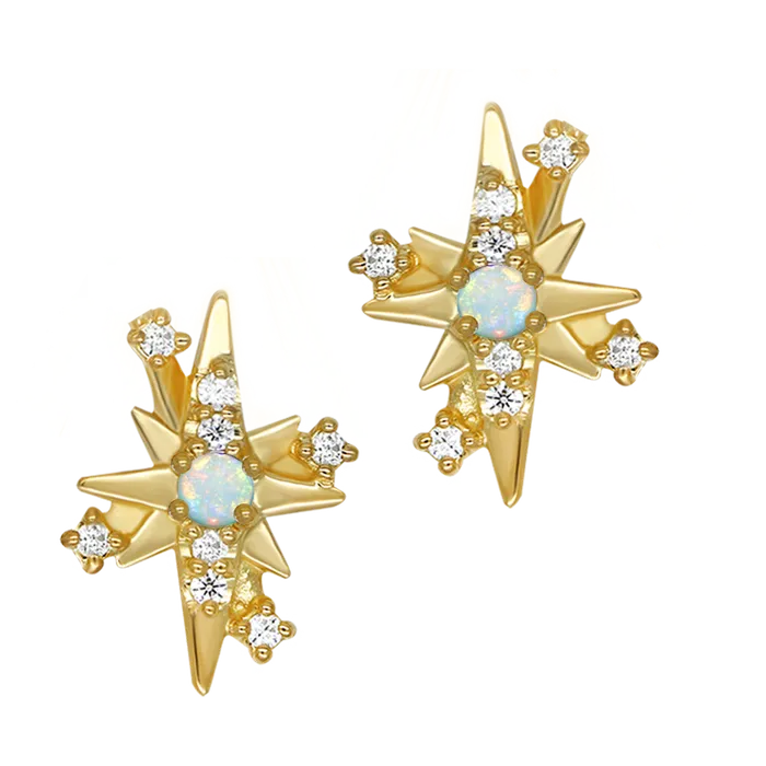Earrings acemijewelry Opal 12 Fortune Star Earring