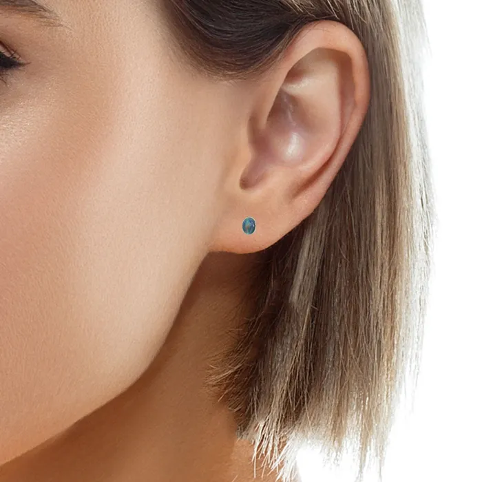 Earrings Australian Opal Cutters Australian Opal Triplet Earrings set in Stainless Steel Earrings Australian Opal Cutters Australian Opal Triplet Earrings set in Stainless Steel